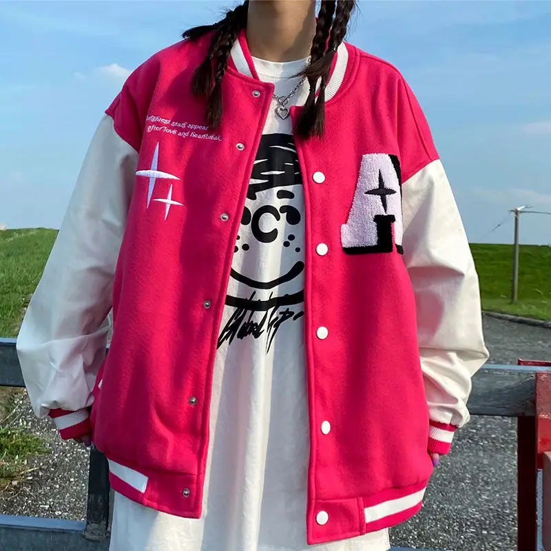 American Baseball Jacket Women Fashion Trend Baseball Jacket 2023 New Jackets Aliexpress