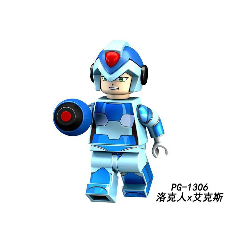 Cartoon Movie Super Heroes Mega Man Yuanzu Rockman Ax Light Hot Bucket Meteor 