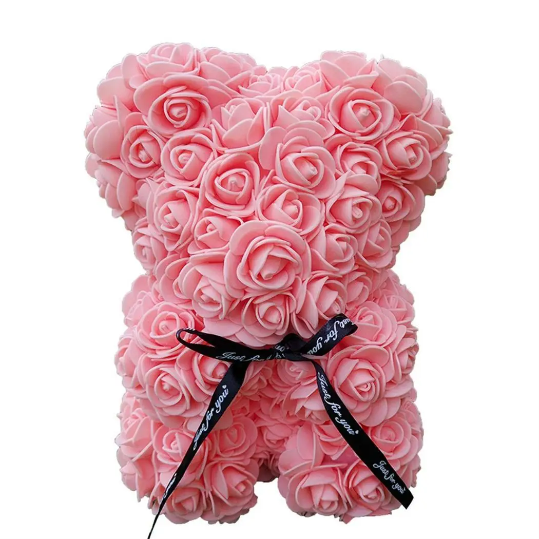 rose bear 11 Роза Медведь кукла имитация цветы из материала pe Романтический 1-13 как изображение День Святого Валентина букет подарок - Цвет: rose bear 11