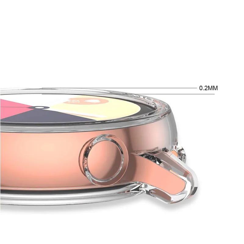 ALPQ силиконовый чехол для часов для samsung Galaxy Watch Active 2 40 44 мм, Мягкий защитный чехол, HD полноэкранный ультра-тонкий защитный чехол