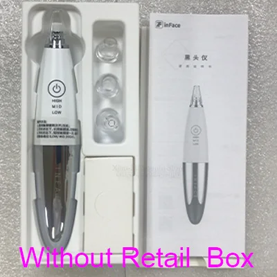 No retail box Xiaomi InFace электрический прибор для удаления черных точек вакуумное всасывание дермабразия акне пилинг для пор лица чистый уход за кожей лица Красота Инструменты - Цвет: No retail box