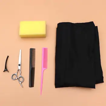 

6Pcs/Set Hairstyling Scisssors Home Haircut Tools Comb Clip Scissors Hairdressing Tools Households Barber Pouch Comb Brush