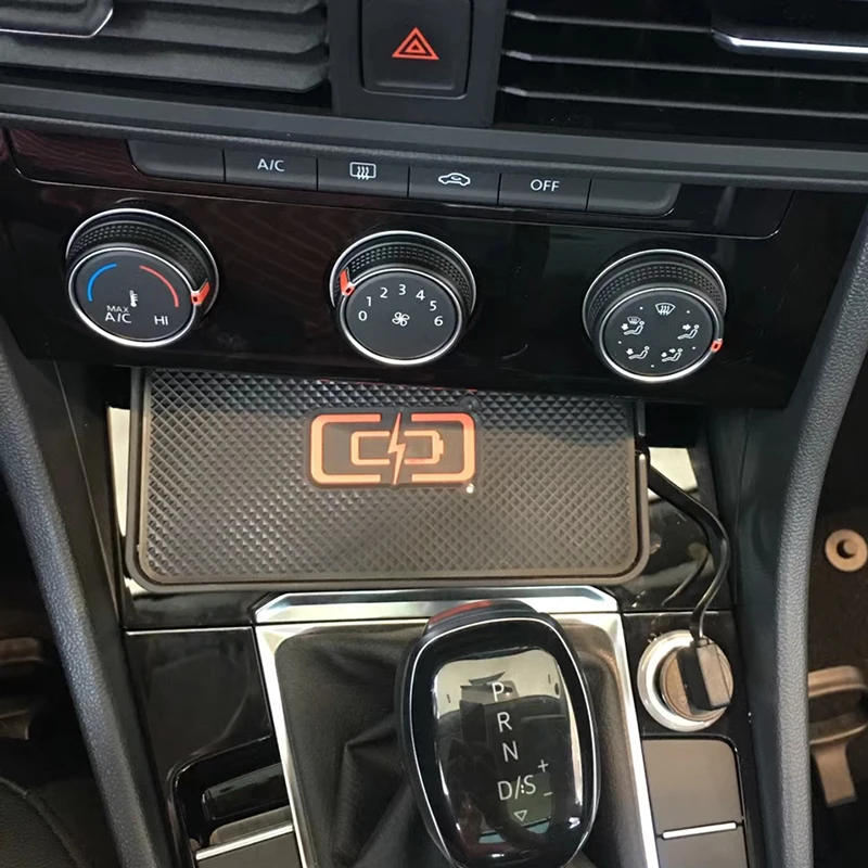 Автомобильное беспроводное зарядное устройство для VW Jetta 6 MK6 T roc Teramont Tiguan Allspace Polo