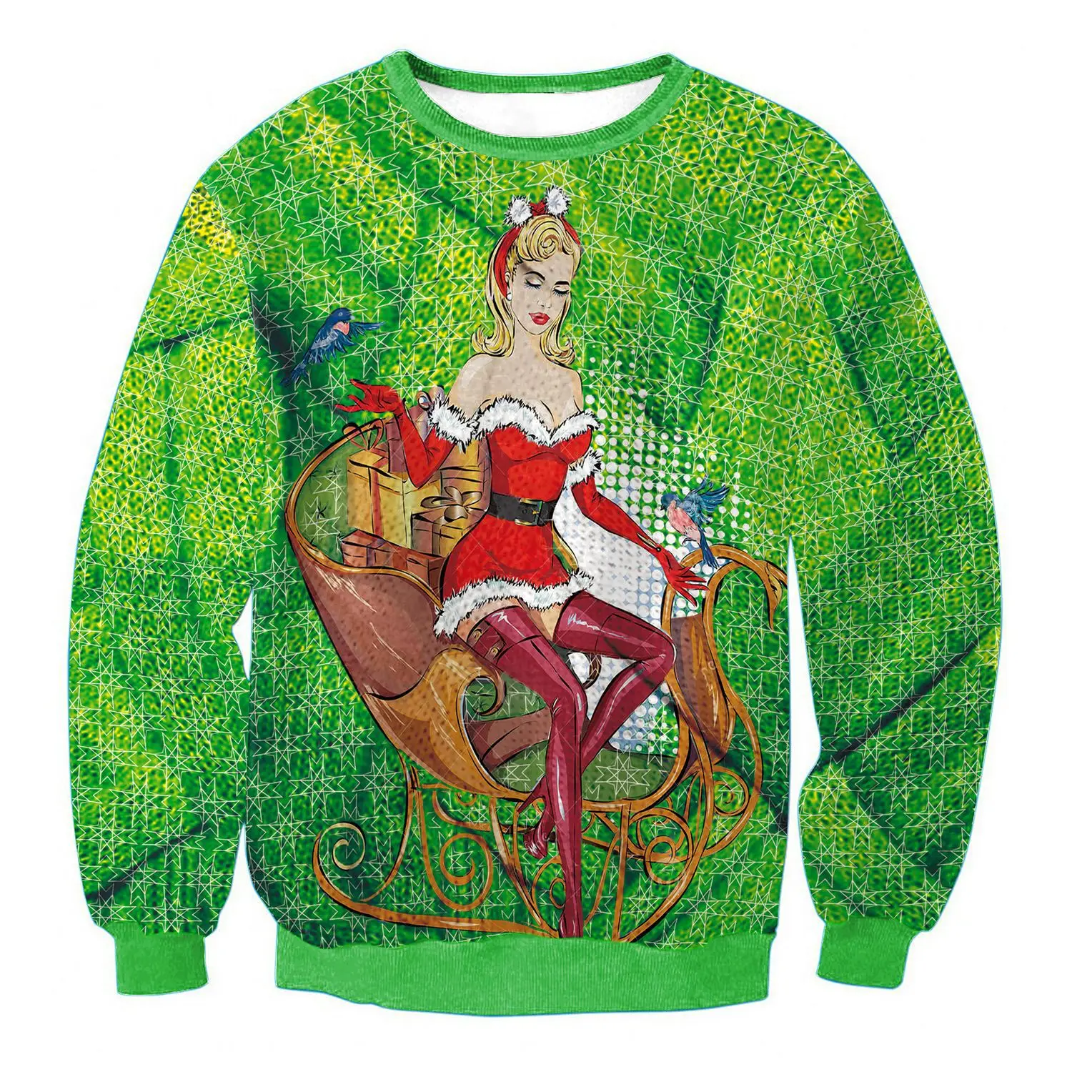 Мужской женский Рождественский свитер с 3D забавным принтом, Осень-зима, Свитера для рождества, праздника, вечеринки, пуловер, Свитшот - Цвет: SWYL031