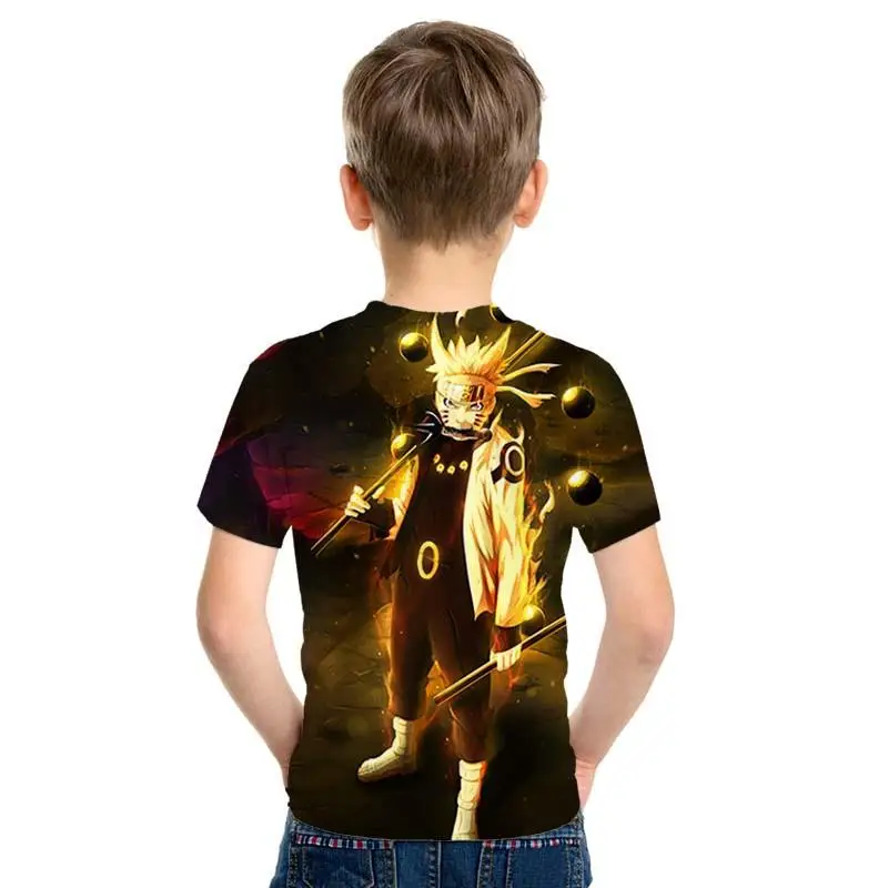Impresin 3D Аниме estilo masculino/chica nios camiseta Naruto patrn estampado nios ropa nios camiseta moda nios camisa
