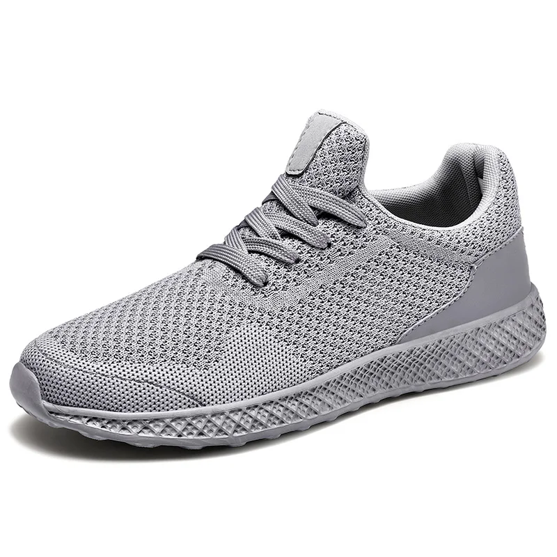Кроссовки Легкие мужские спортивные туфли Air Sole высококачественные удобные кроссовки мужские кроссовки дышащие Zapatos hombre - Цвет: Gray