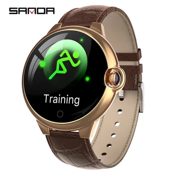 

Business Watch For Men Heart Rate Blood Pressure Function Watches Oled Display Bluetooth Connect The Phone Data Transmission
