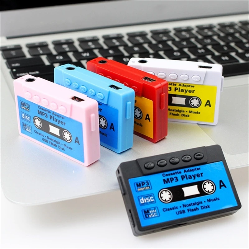 

Mini Mp3 Player Portable Cassette Music Player Support 32G Micro TF Card Slot Can Use As USB Flash Dish Ideal Nostalgic Gifts