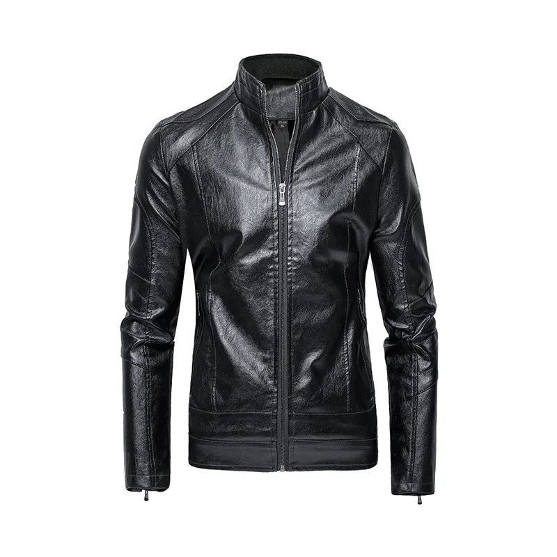 Новинка 2019 года; сезон весна; тонкий короткий манто; Cuir Homme