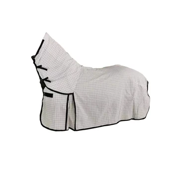 

Protection Neck Cover Horse Fly Rug Outdoor Anti-mosquito Removable White