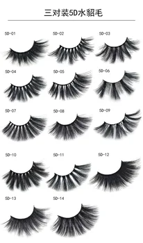 

20 boxes/lotsilk protein false eyelashes mink thick long eyelashes