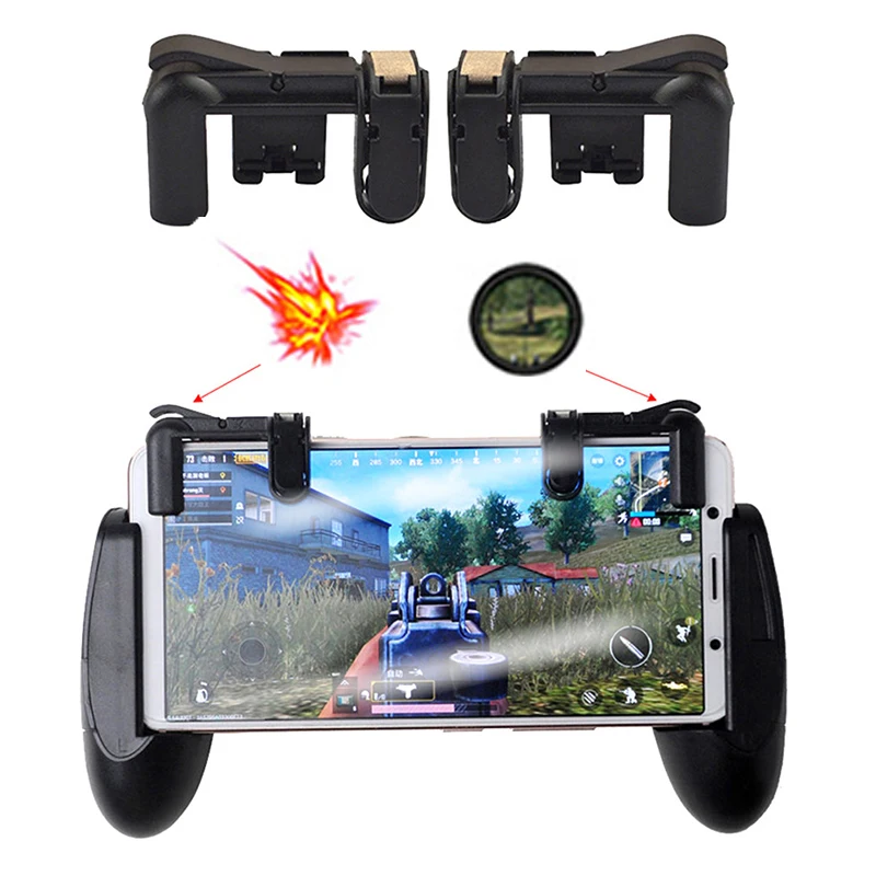 

2PCS Mobile Phone Gaming Trigger L1R1 Shooter Controller for PUBG Knives Out Rules of Survival Controller Shooter Fire Button