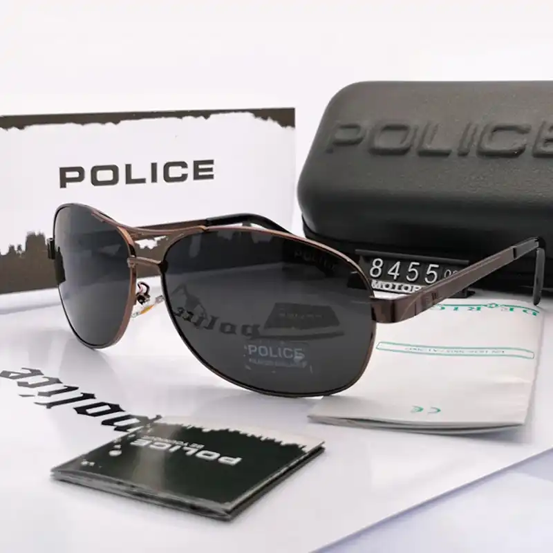 police sunglasses polarized black
