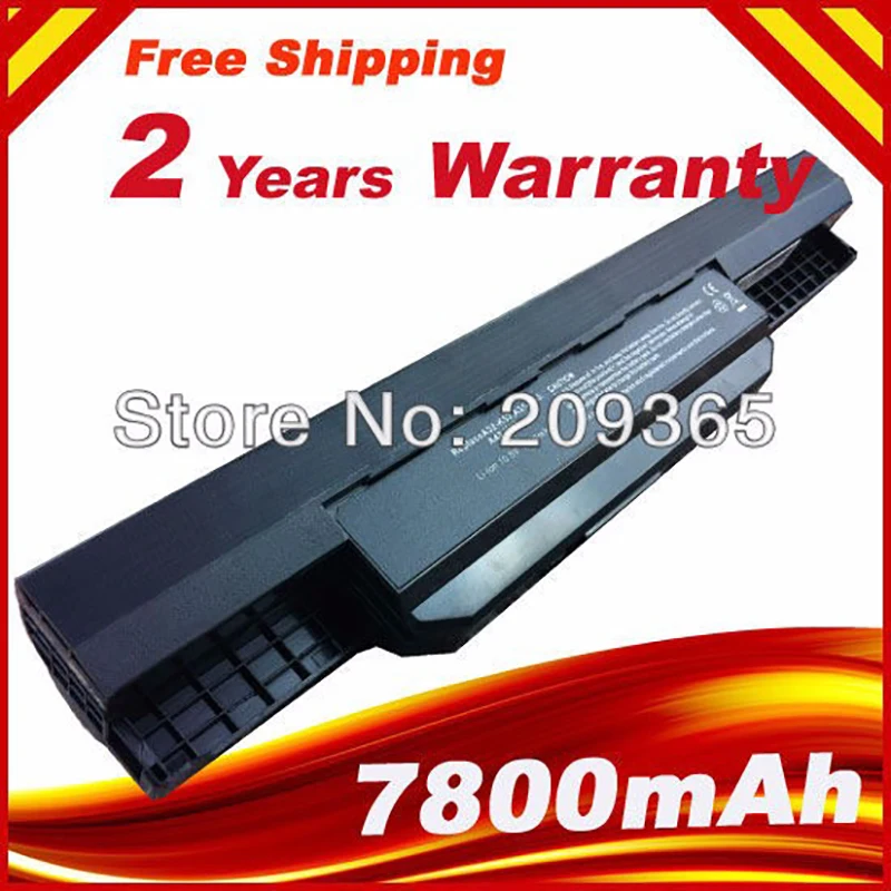 7800 мАч аккумулятор для ноутбука ASUS K53 K53B K53BR K53BY K53E K53S K53SC K53T K53TA K53TK K53U K53Z|battery for asus