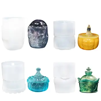 

Pumpkin Silicone Storage Box Mold Resin Molds Jewelry Box Molds Epoxy Halloween Storage Case Mold for DIY Handmade Crafts #4W