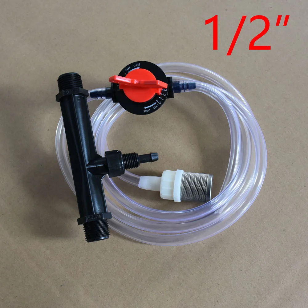 Male Thread Irrigation Venturi Tube Agriculture Venturi Fertilizer Injector Automatic Fertilization 1/2" 3/4" 1 Pcs