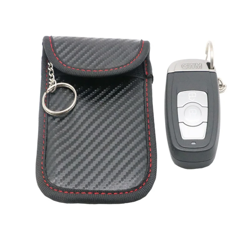 

New Style Carbon Thousand Line Shielded Bag Anti-Electromagnetic Radiation/Positioning Tracking Shielded Car Key fang dao dai
