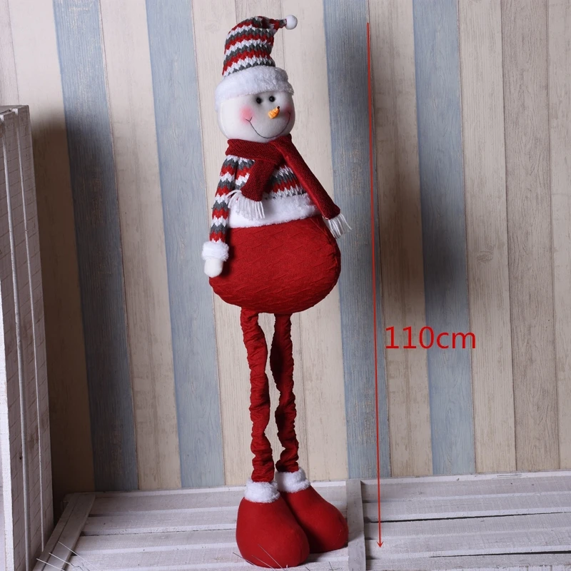 Красный Санта Клаус кукла игрушка лежачий натальный фигурка рождественские украшения для дома navidad оконный стол adornos de navidad - Цвет: SDZS25102