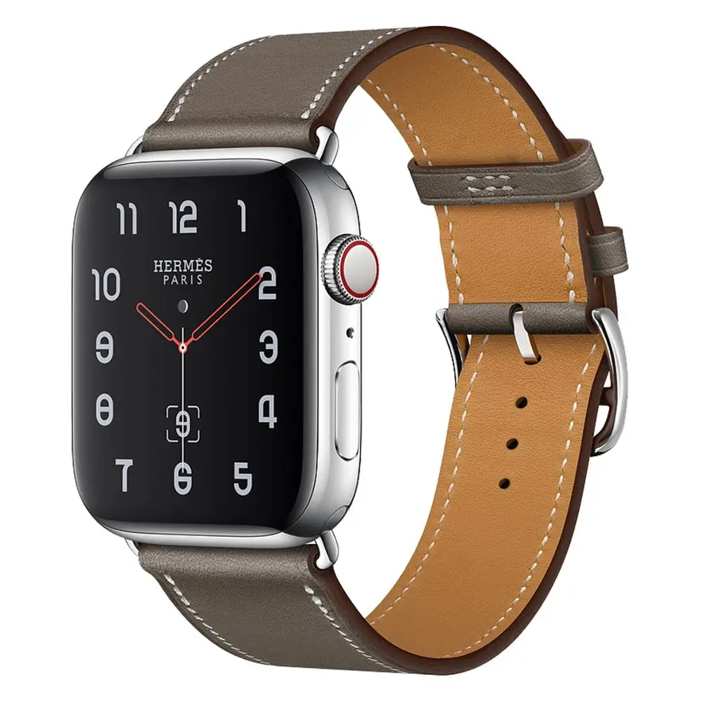 Laço de couro de alta qualidade para iwatch 40mm 44mm esportes cinta banda única turnê para apple watch 42mm 38mm série 1 2 3 4 5 6 se