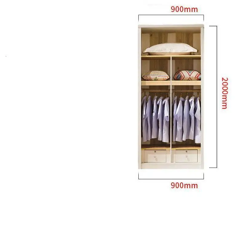 MODEL L Ropero Lemari хранение дома Garderobe Kast Meubel Chambre Giyim Armario Dormitorio шкаф мебель шкаф для спальни - Цвет: MODEL L
