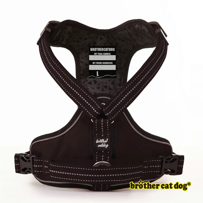 

Brand High Quality Pet Dog Harness 3M Reflective Collar Harnesses For Dogs Service Dog Belt German Shepherd Pit Bull Pet Shop
