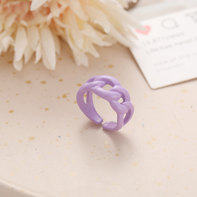 Gal Ring Alien Flower Queen Rings Namel Thick Ring Size Luxury Spring Fine Lucky Jewelry Heart Clouds Rings for Women Gift