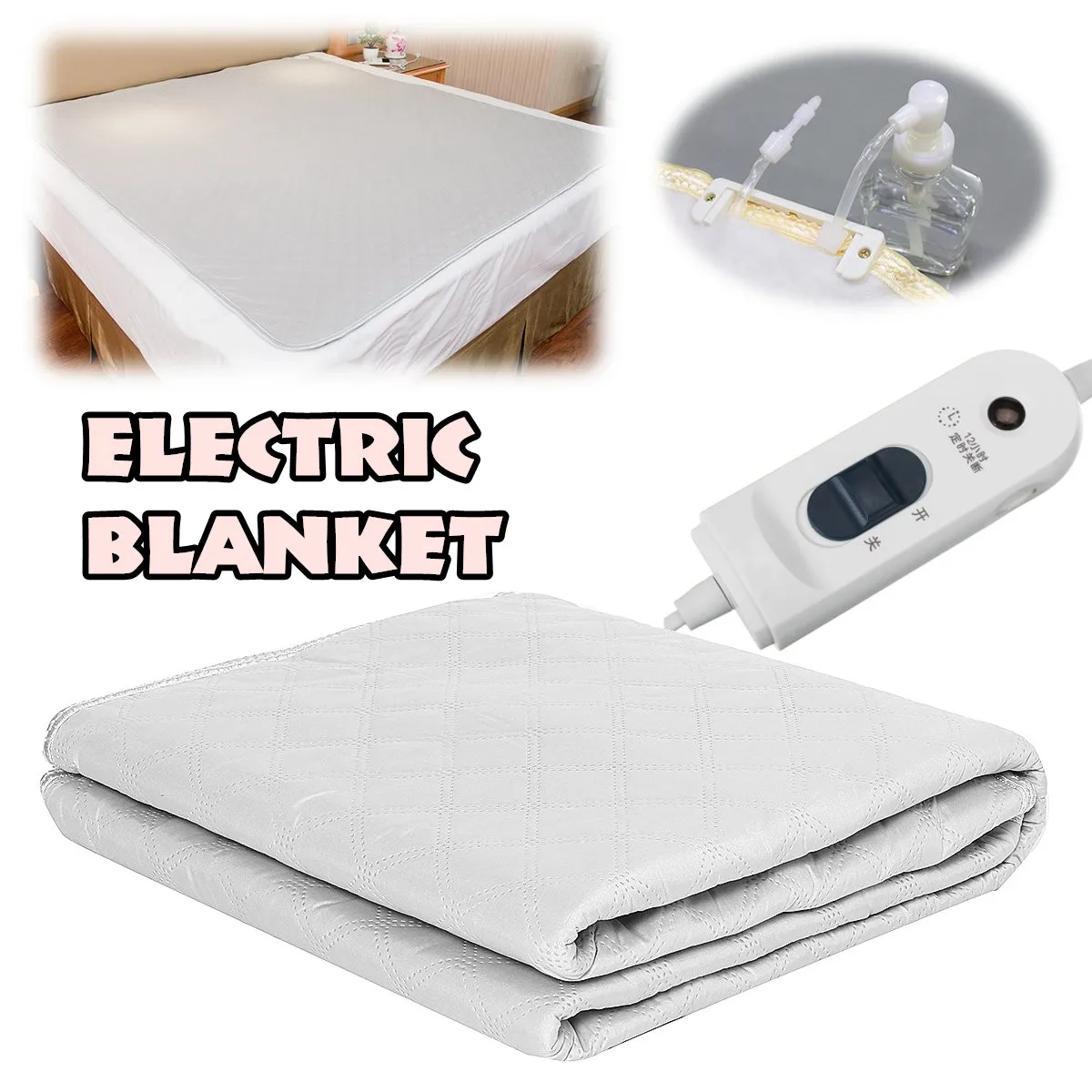 Billige Nicht woven Stoff Elektrische Heizung Decke Unterbett 10 Ebene Temp Control Single Doppel Elektrische Matratze Thermostat 220V