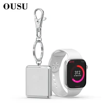 OUSU Мини QI Беспроводное зарядное устройство для apple watch магнитное зарядное устройство для iwatch 1 2 3 4 cargador usb быстрозарядная станция