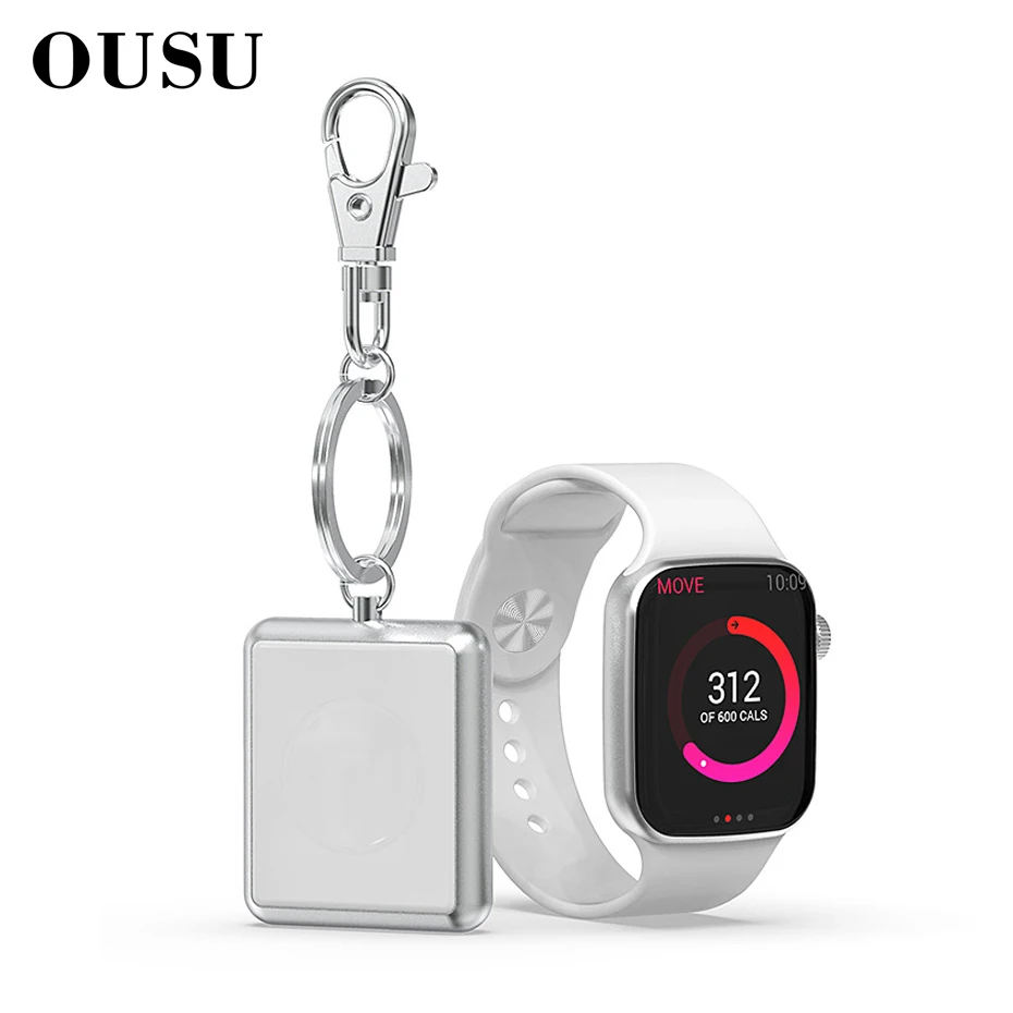 OUSU Мини QI Беспроводное зарядное устройство для apple watch магнитное iwatch 1 2 3 4 cargador usb