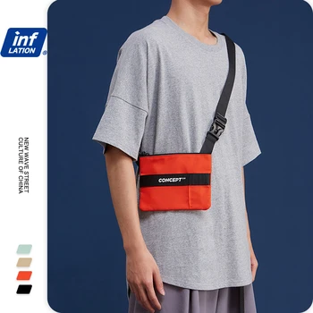 

INFLATION BRAND Unisex Mini Bags High Street Outdoor Shoulder Bags Women 2020 Functional Phone Key Bags Chest Bags Men 265AI2019