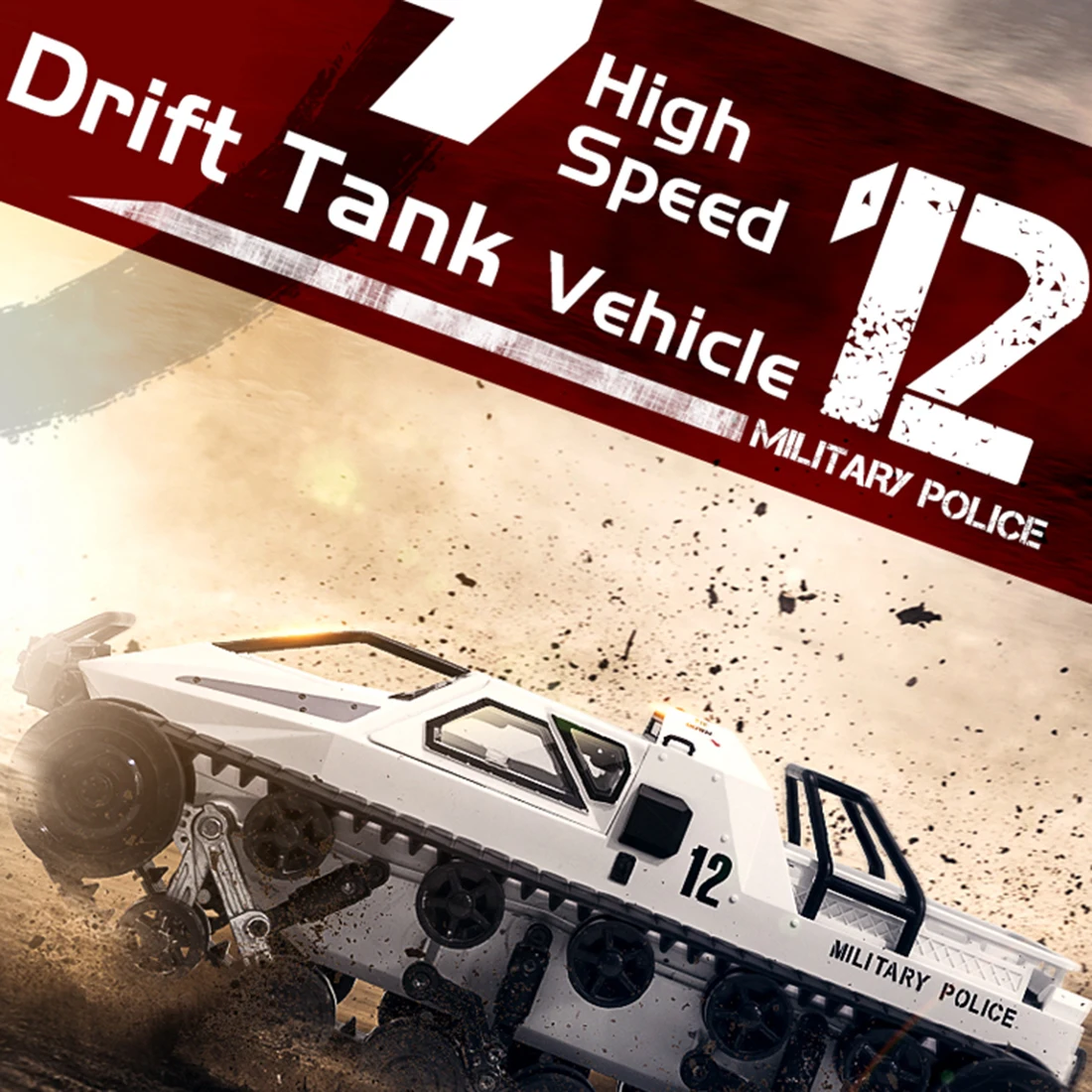 HOBBYINRC 1:12 4WD 2,4G RC высокоскоростной Дрифт Танк автомобиль грубый зуб гусеничная колесница Танк беспилотный набор аксессуаров-серый