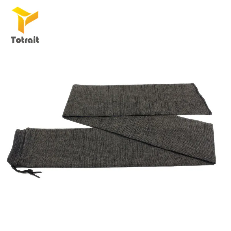 54" Silicone Treated Gun Sock Polyester Rifle Gun Shooting Fishing Rod Sock Protection Cover Bag Case Tactical Hunting Caza - Цвет: gray