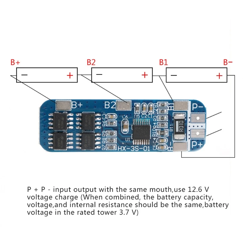 3S 18650 литий-ионная литиевая Батарея 10A 12V BMS PCM Зарядное Устройство Защиты доска 87HA