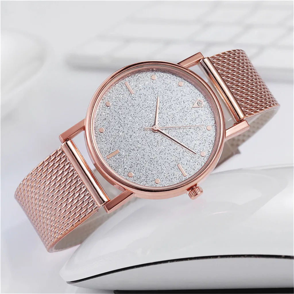 Fashion Women Watches Simple Romantic Rose Gold Watch