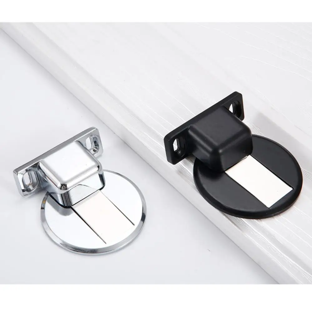 

Magnetic Door Holder Stopper Invisible Doorstop Wall Floor Mount Safety Catch Stainless Steel Door Suction Bedroom Door 35FM