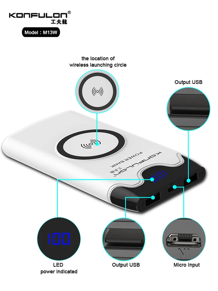 10000 mAh Power Bank Wireless Power Bank Fast Charging External Battery For Mobile Phone Wireless Charging 10000mAh For iPhone12 10000 mAh Power Bank Wireless Power Bank Fast Charging External Battery For Mobile Phone Wireless Charging 10000mAh For iPhone12