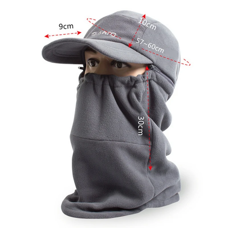 

Snowboard Mask Scarf Thicken Winter Cycling Face Mask Unisex Bicycle Motorcycle Riding Balaclava Fleece Hood Full Face Cover
