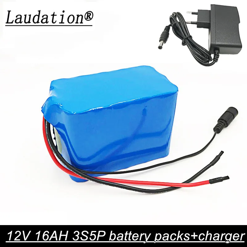 

Laudation 12V 16AH 3S5P 18650 lithium rechargeable battery pack with charger emergency power high-capacity rechargeable battery