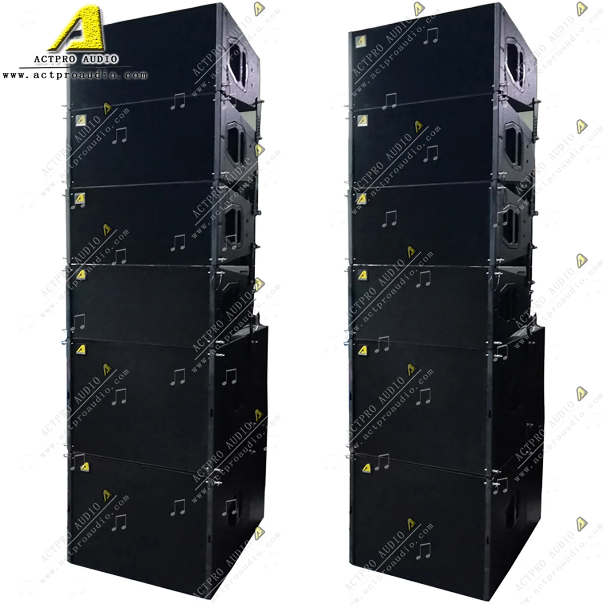 Двойная 10 дюймовая двухканальная мини линейная акустическая система