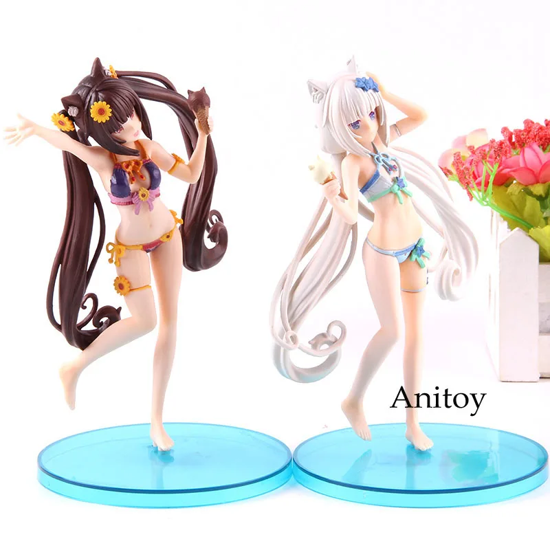 Купальник Ver. Ваниль/Chocolat Neko Para ПВХ Аниме Коллекция Модель игрушки Nekopara фигурка подарок для друзей