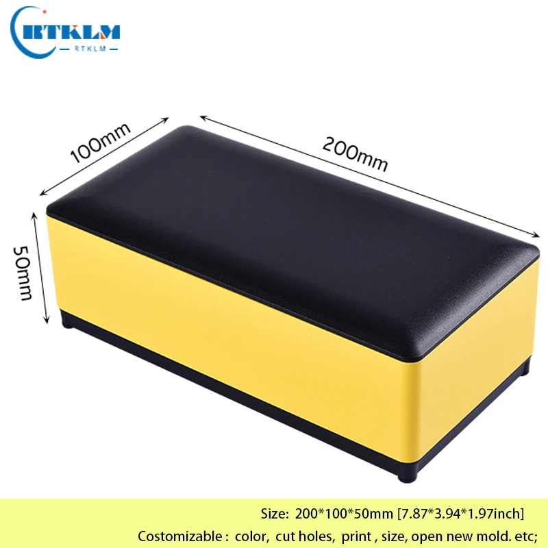 Aluminium enclosure junction box DIY box for electronic project aluminum amplifier enclosure instrument enclosure 200*100*50mm