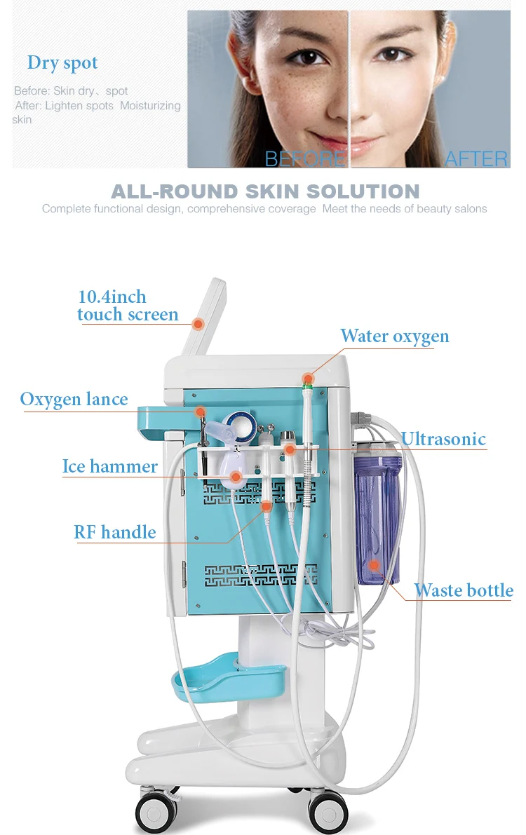 Новые технологии aquapiling глубокая чистая вода и лицевая кислородная струя hydrafacial машина для очистки воды