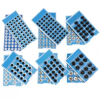Black Silver Iron Metal Snap Fasteners Press Button Garment Sewing Accessories 8/10/12/14/16/18mm Invisible Stud Embedded Buckle 2