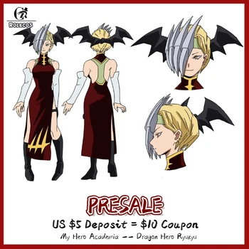 

[PRESALE] ROLECOS My Hero Academia Cosplay Costume Dragon Hero Ryuko Tatsuma Cosplay Anim Women Sexy Costume Ryukyu Cheongsam