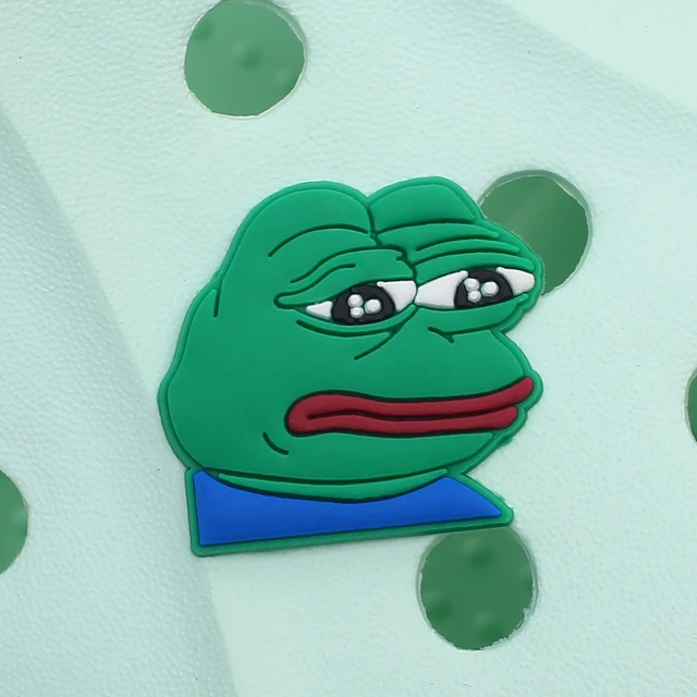 Single Sale 1pcs Animals 22 Types Shoe Charms Accessories Decorations Sad Frog PVC Croc jibz Buckle for Kids Party Xmas Gifts A22-01