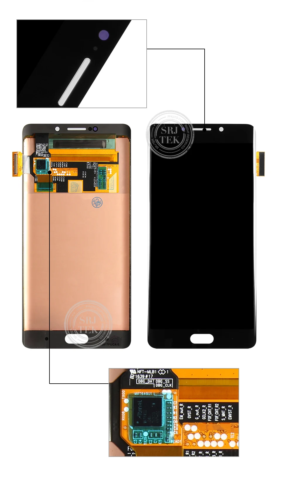 SRJTEK 5," 1920x1080 OLED дисплей для Xiaomi Mi Note 2 ЖК-дисплей Note2 сенсорный экран дигитайзер для Xiaomi Mi Note 2 lcd