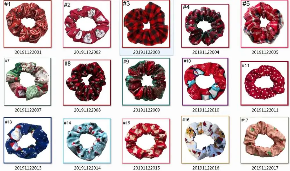 mix min is 3 a color 12 шт вдохновленные резинки для волос рождественские резинки для волос большая клетчатая резинка для волос эластичная резинка для волос - Цвет: mix min is 3 a color