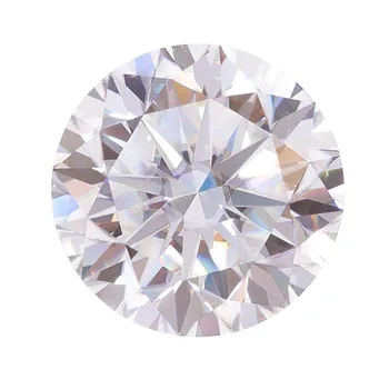 

Tester Positive Including Certification Brilliant Cut Diamate Moissanite D Color 8.5mm 2.5ct For Earring