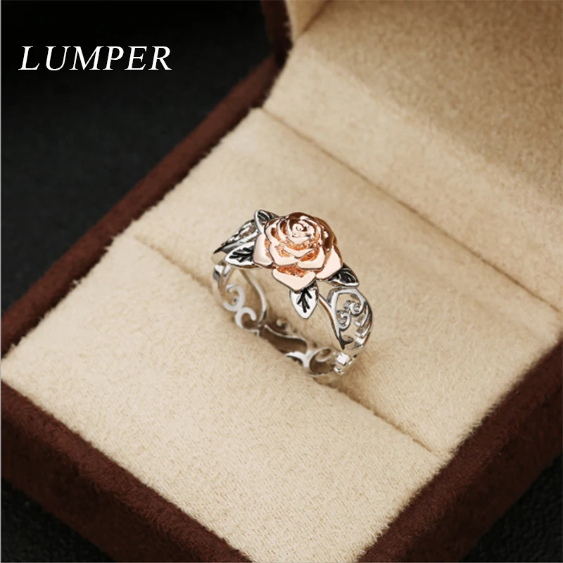 LUMPER новинка модное женское кольцо из розового золота в европейском и