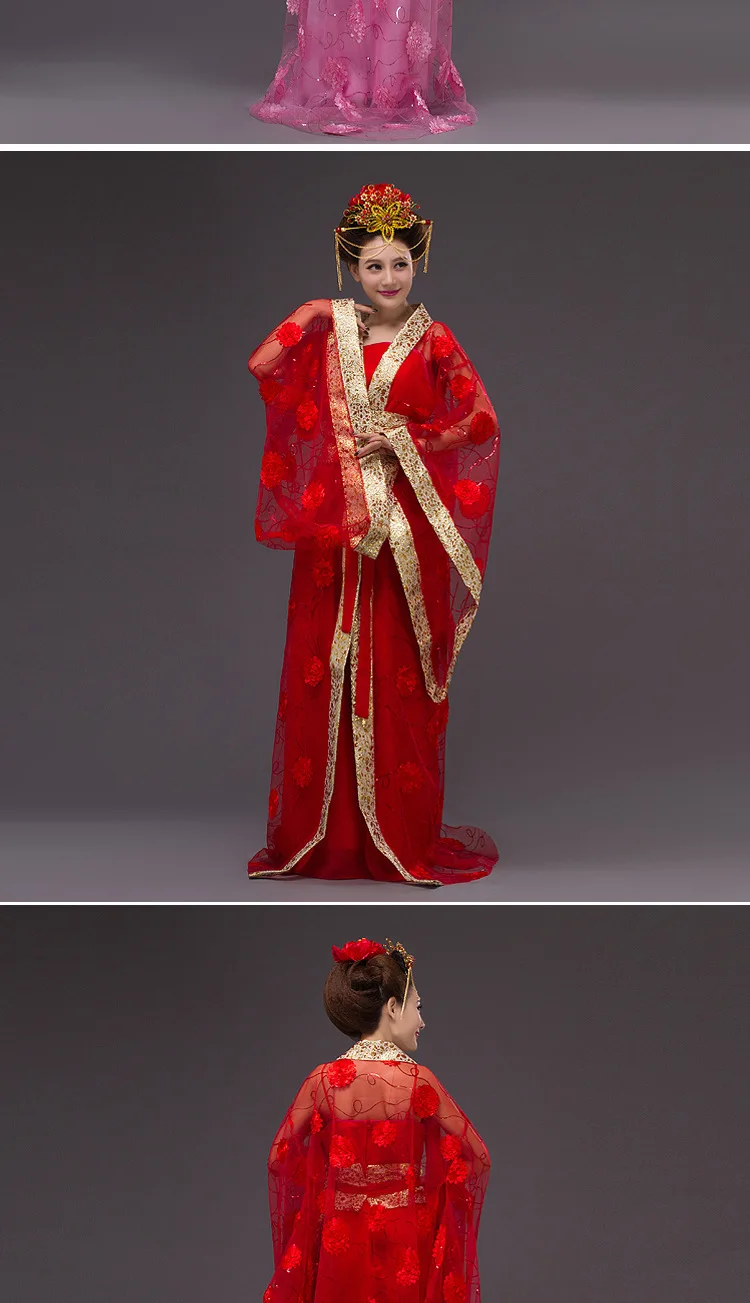 Древний китайский традиционный стиль Hanfu женские элегантные цветочные кружевные танцевальные костюмы для выступлений сказочные национальные фотографии платье